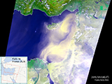 Dust storm over Middle East