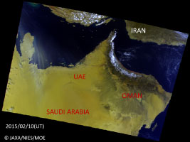Dust Storms on Southern Arabian Peninsula