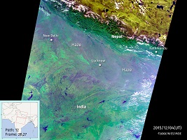 Air pollution over India